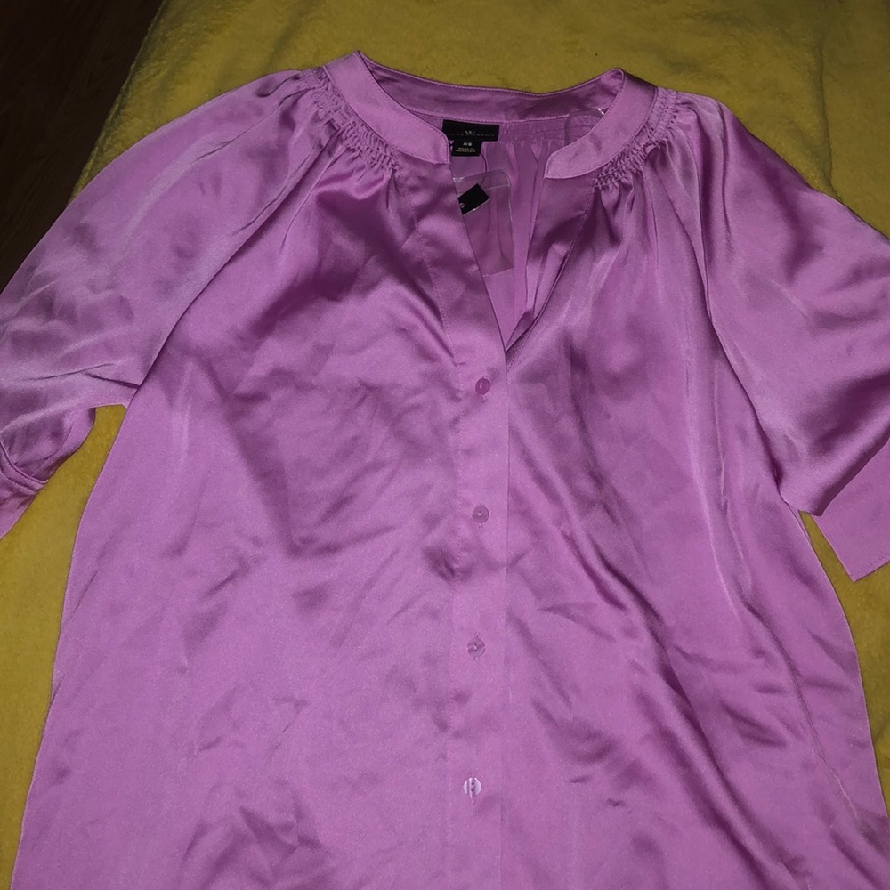 Pink Polyester Blouse
